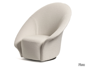 LILIA - Swivel upholstered easy chair _ Flou