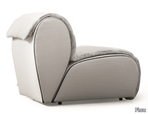 FLORA - Fabric armchair with removable cover _ Flou