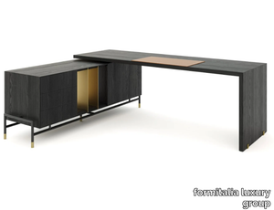 V237 - L-shaped ash office desk _ formitalia luxury group