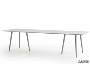 AGILE - Rectangular laminate table _ GABER