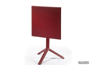 ARKET PLUS - Square drop-leaf metal table _ GABER