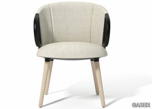 CUCARACHA SLIM BL - Fabric chair with armrests _ GABER