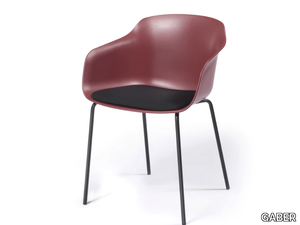 DAME NA - Technopolymer chair with armrests _ GABER