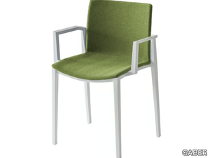 DRESS CLIPPERTON B - Technopolymer chair with armrests _ GABER