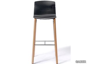 SLOT FILL BL - High technopolymer stool with footrest _ GABER