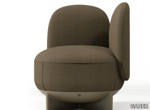 TO-GO - Fabric easy chair with armrests _ GABER