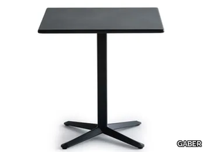 ARKET - Square metal high table with 4-star base _ GABER