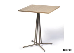 BRISTOL - Square laminate table with 4-star base _ GABER