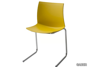 KANVAS Z - Cantilever stackable technopolymer chair _ GABER