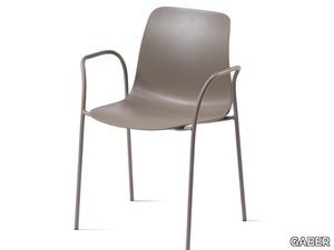 UNIK TB - Technopolymer chair with armrests _ GABER