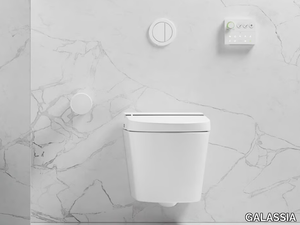 HYGEA - Wall-hung rimless toilet with bidet _ GALASSIA