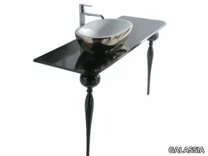 MIDAS 90 - Glass console sink _ GALASSIA