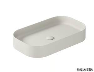 SMART B - 38x65 cm - Countertop ceramic washbasin _ GALASSIA