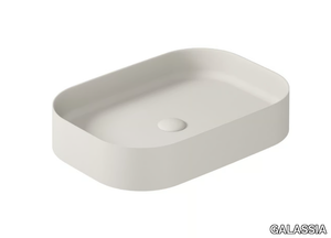 SMART B 7402 - Countertop rectangular ceramic washbasin _ GALASSIA