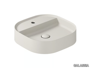 SMART B 7403 - Countertop square ceramic washbasin _ GALASSIA