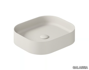 SMART B 7406 - Countertop rectangular ceramic washbasin _ GALASSIA