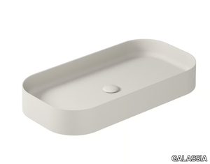 SMART B 7409 - Countertop rectangular ceramic washbasin _ GALASSIA