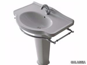 ETHOS 75 - Ceramic washbasin with towel rail _ GALASSIA