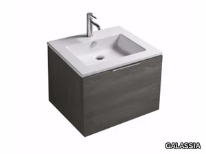 EDEN - 7240 - Contemporary style single wall-mounted vanity unit with drawers _ GALASSIA