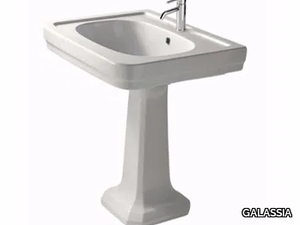 ETHOS 60 - Pedestal ceramic washbasin _ GALASSIA