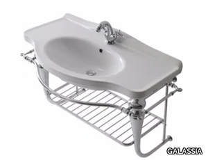 ETHOS 95 - Wall-mounted chromed brass vanity unit _ GALASSIA