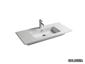 EDEN - 101 CM - Rectangular ceramic washbasin _ GALASSIA