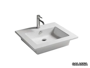 EDEN - 61 CM - Rectangular ceramic washbasin _ GALASSIA