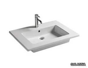 EDEN - 71 CM - Rectangular ceramic washbasin _ GALASSIA