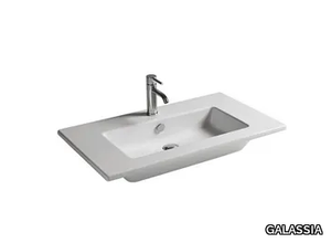 EDEN - 81 CM - Rectangular ceramic washbasin _ GALASSIA