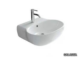 ERGO - 55 CM - Wall-mounted ceramic washbasin _ GALASSIA