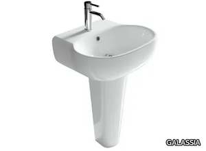 ERGO - 55 CM - Pedestal ceramic washbasin _ GALASSIA