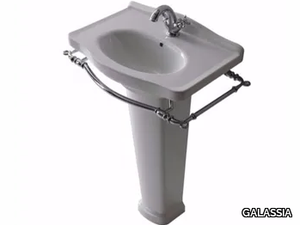 ETHOS 65 - Ceramic washbasin with towel rail _ GALASSIA