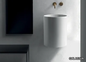 CORE - Wall-mounted ceramic washbasin _ GALASSIA