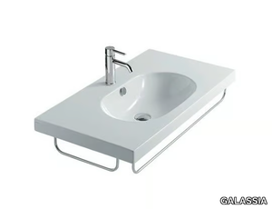 M2 - 90 CM - Wall-mounted ceramic washbasin _ GALASSIA