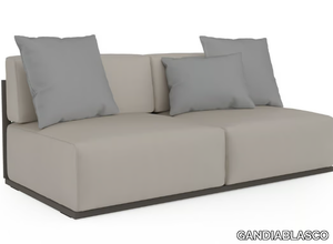 BOSC 4 - Fabric and thermo lacquered aluminium garden sofa _ GANDIABLASCO