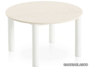 BOSC - Thermo lacquered aluminium and Dekton® garden side table _ GANDIABLASCO