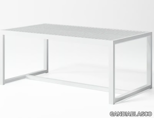 DNA - Rectangular aluminium garden table _ GANDIABLASCO