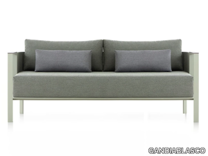 SOLANAS - 2 seater thermo lacquered aluminium sofa _ GANDIABLASCO