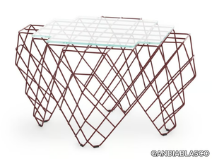 R24 - Powder coated steel coffee table _ GANDIABLASCO