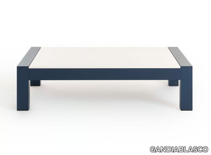 ISLABLANCA - Low thermo lacquered aluminium coffee table _ GANDIABLASCO