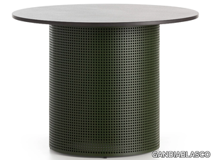 SOLANAS - Round aluminium and Dekton® table _ GANDIABLASCO