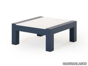 ISLABLANCA - Low thermo lacquered aluminium coffee table _ GANDIABLASCO