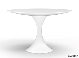 JADE - Round fiberglass garden table _ GANSK