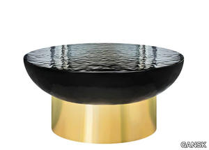 LOTUS - Round fiberglass coffee table _ GANSK