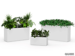 QUADRA - Rectangular fiberglass planter _ GANSK