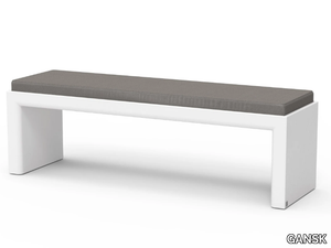 QUADRA - Fiberglass garden bench _ GANSK