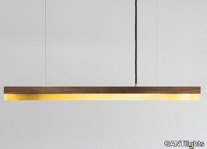 [C2w] BRASS - Brass and walnut pendant lamp _ GANTlights