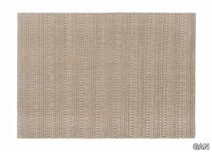 KNOTWORK - Solid-color rectangular wool rug _ GAN