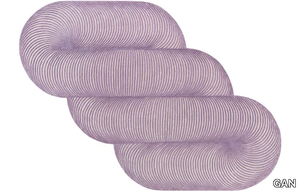 GIRO LILAC - Striped wool rug _ GAN