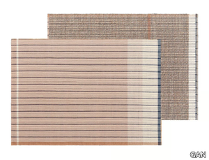 REVERSIBLE PINK - Rectangular rug in wool, linen and cotton _ GAN